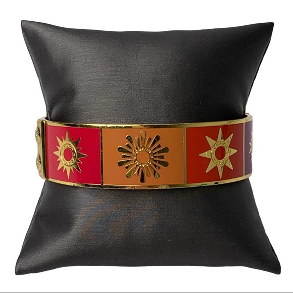 Coach Jewelry - COACH SIGNATURE SUN ENAMEL BANGLE BRACELET